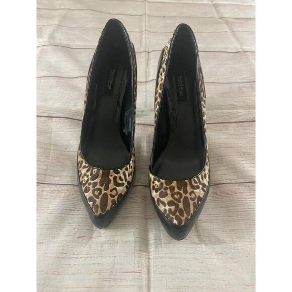 White House Black Market Women's Marigold Calfskin Pumps - 9 1/2M - Picture 2 of 10